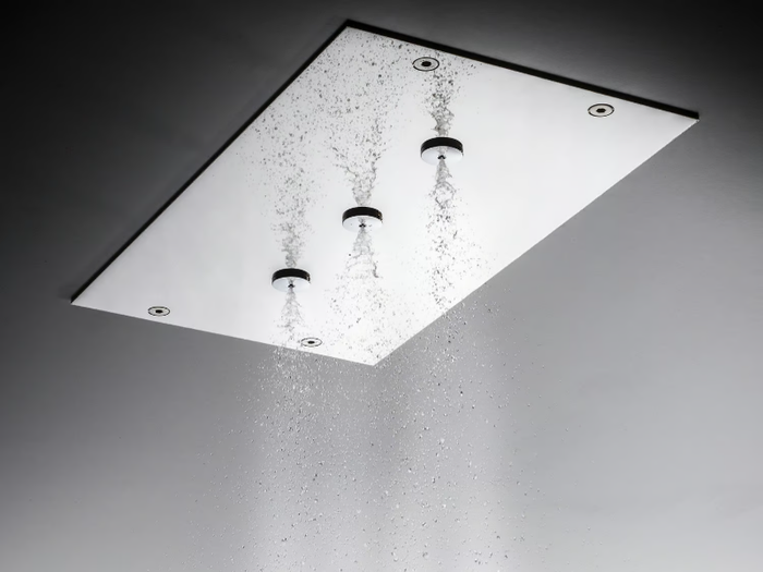 MODULAR F2815 - Ceiling mounted extra flat 3-spray stainless steel overhead shower _ FIMA Carlo Frattini